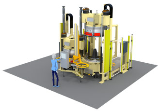 Hydraulic curing press for passenger car (PCR)