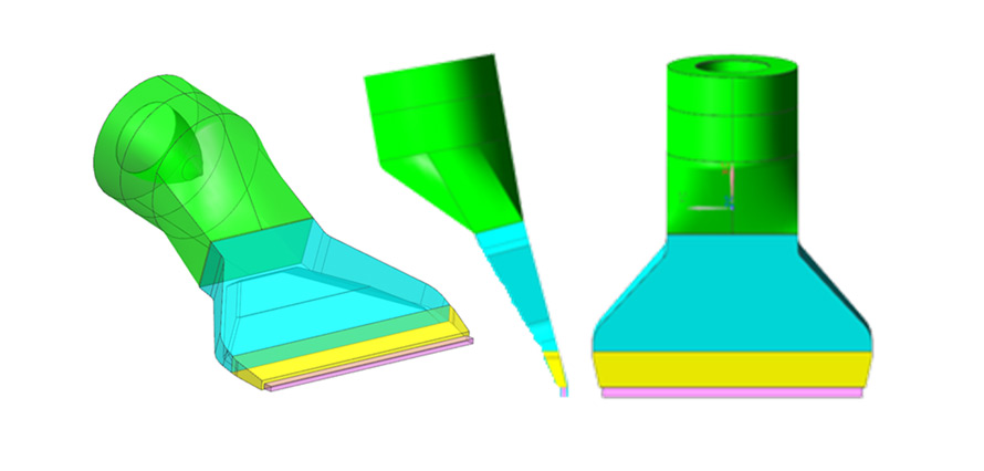 Flow simulation: Calculation model flow channel